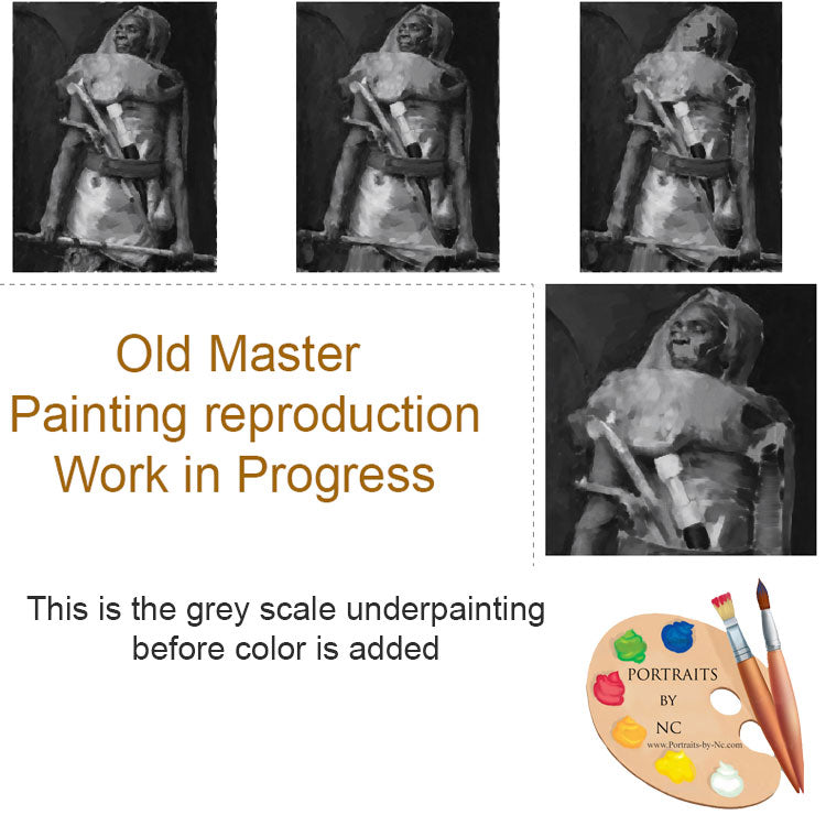 How to make an Underpainting Portraits and Miniatures by NC