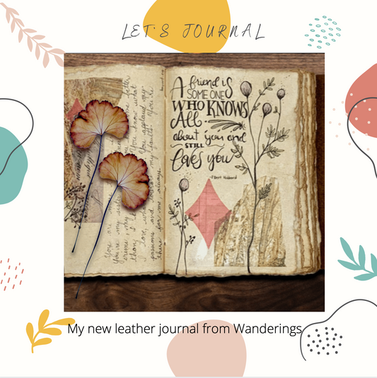 Vintage Leather Journal by Wanderings