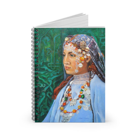 Notebook — Portrait of a Berber Woman Spiral Journal