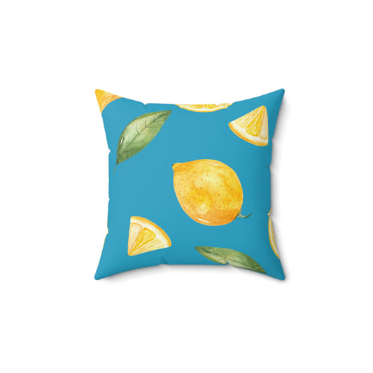 Give me Lemons Pillow - Spun Polyester Square Throw Pillow with Zipper and Insert
