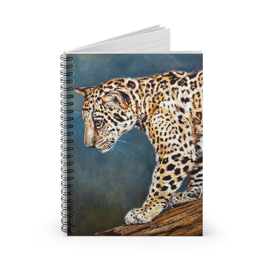 Leopard Portrait Spiral Notebook — Ruled Journal for Wildlife Lovers