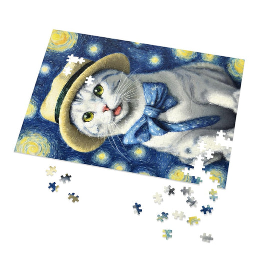 Starry Eye Cat Jigsaw Puzzle 