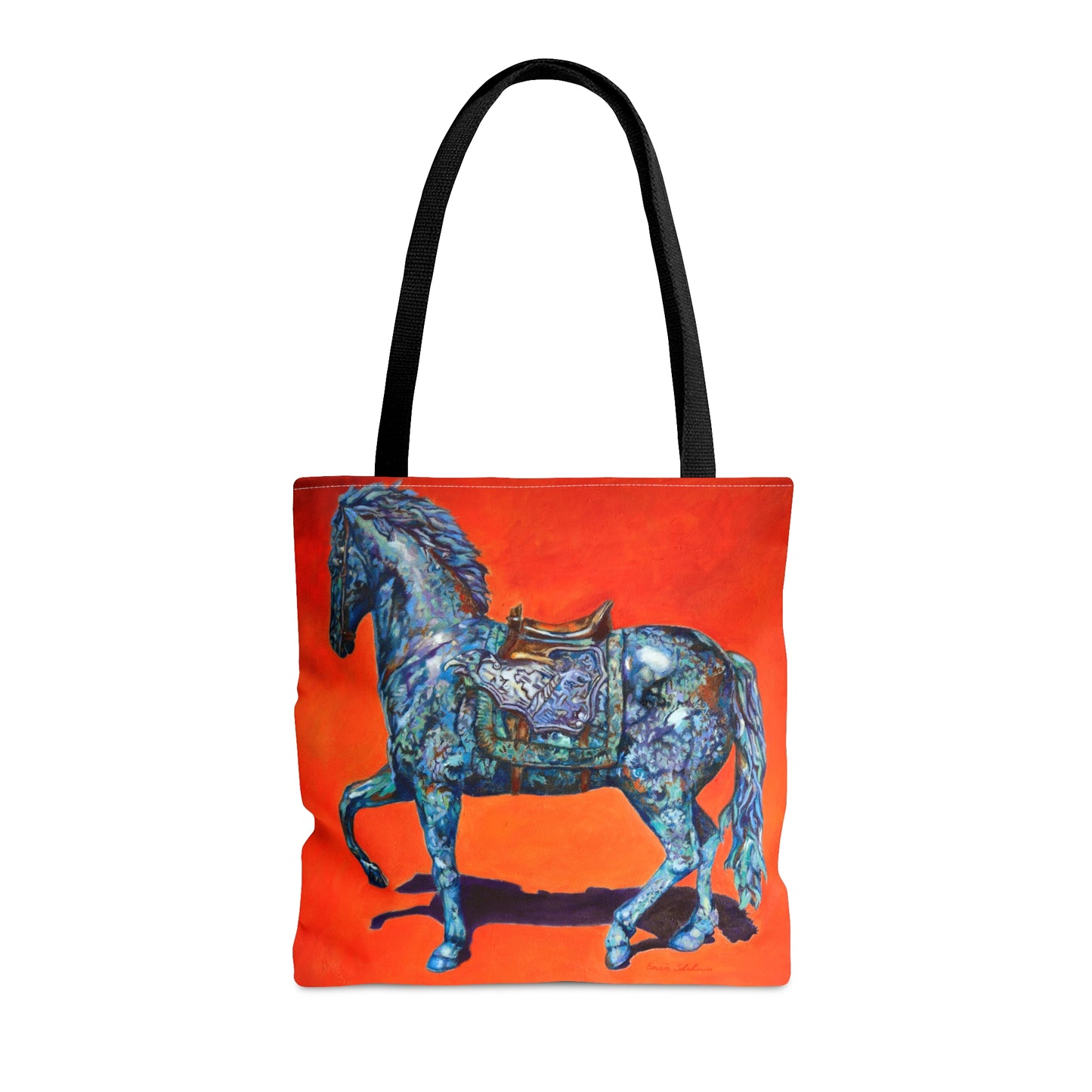 Tote Bag - Indigo Horse Design