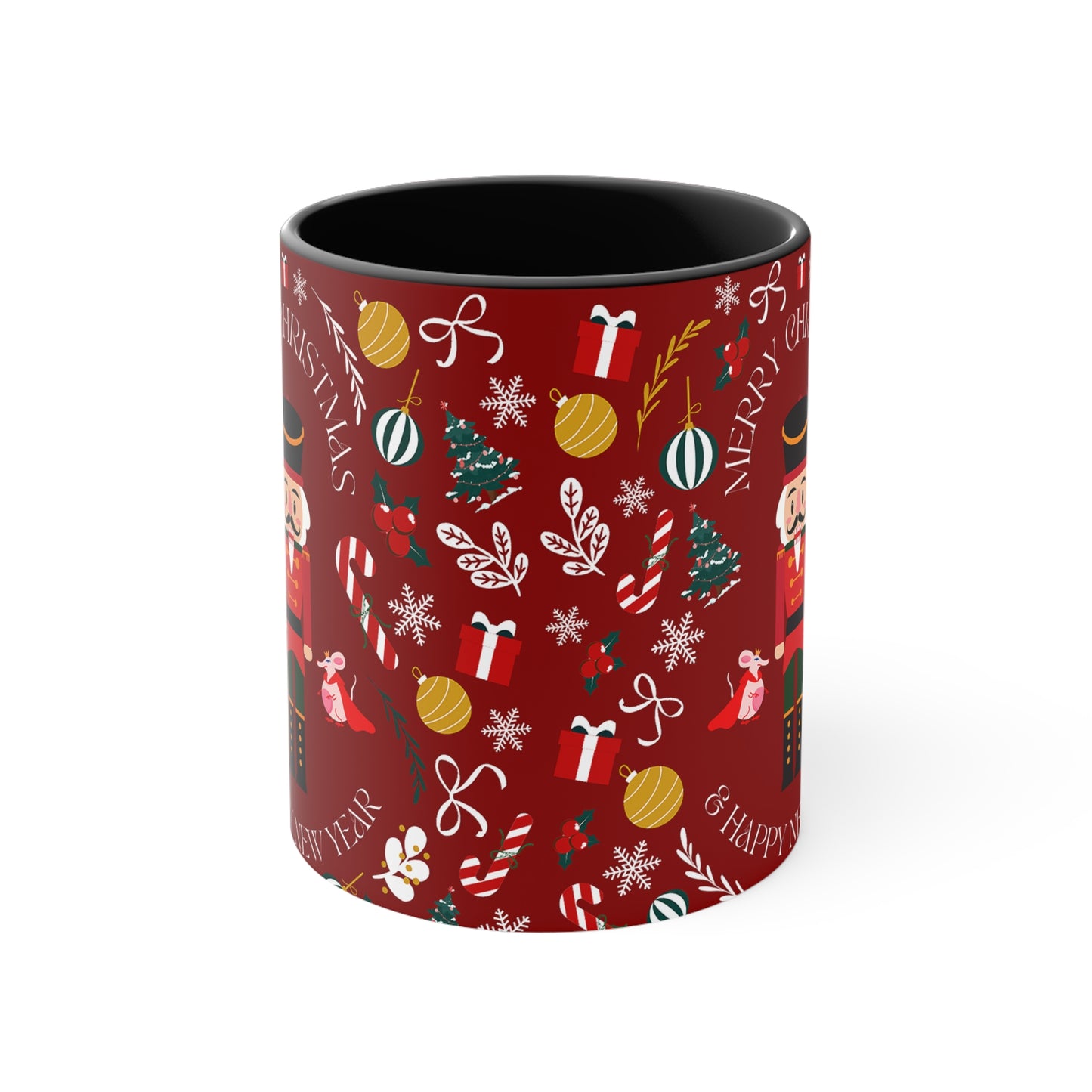 Nutcracker Coffee Ceramic Mug, 11oz black