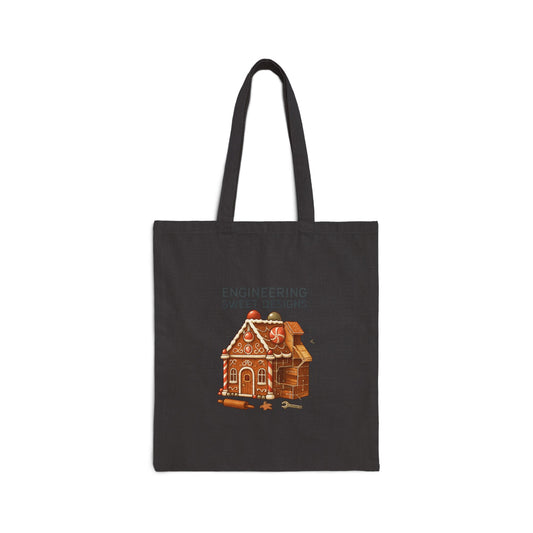 Tote Bag — Gingerbread House 'Engineering Sweet Designs' Canvas Tote