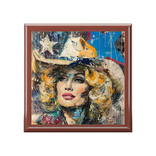 Jewelry Box - Country Queen -Golden Iak front