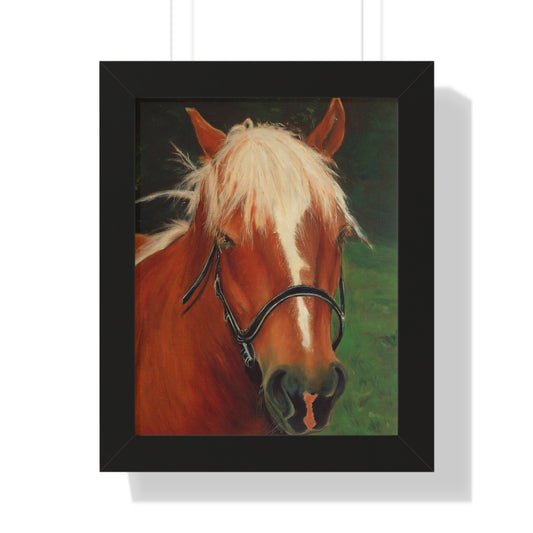 Brown Horse - Framed Vertical Poster