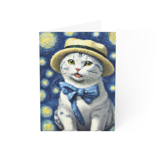 Starry Eye Cat - Greeting Cards (1, 10, 30, and 50pcs)