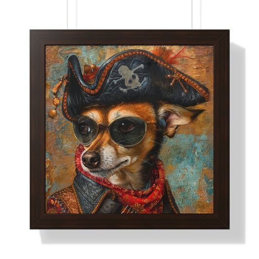 Framed Horizontal Poster - Rat Cha Buccaneer walnt frame