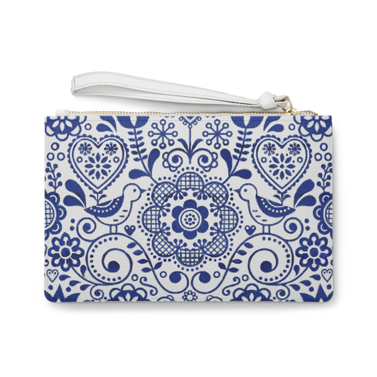 Clutch Bag Blue and White Dutch Design