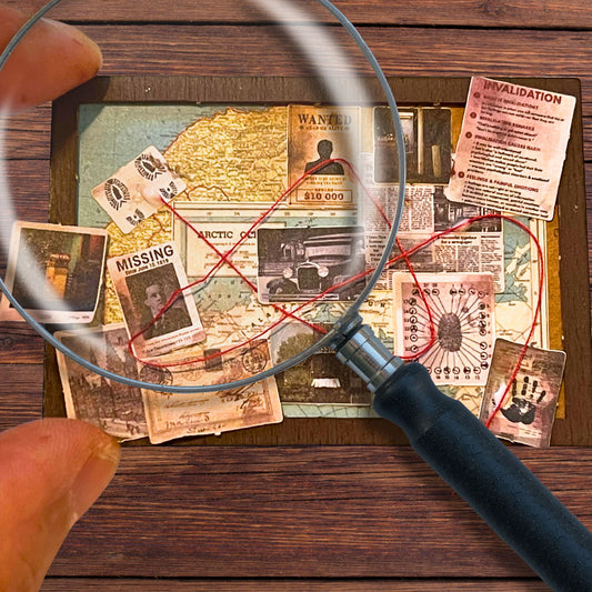 Miniature Handmade Evidence Board - Diorama Supplies