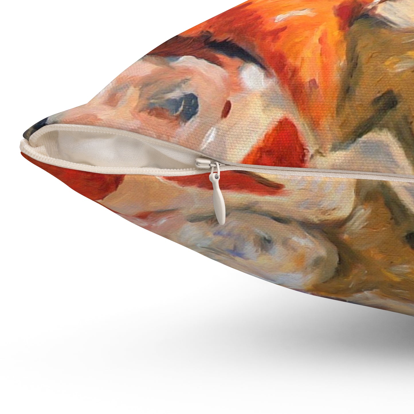 Starfish Pillow - Spun Polyester Square Pillow with Zipper and Insert