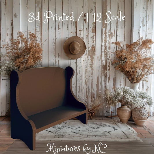 18th Century Settie 1 12 Scale Dollhouse Furniture