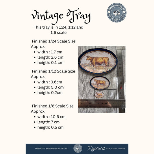 Vintage Tray Size