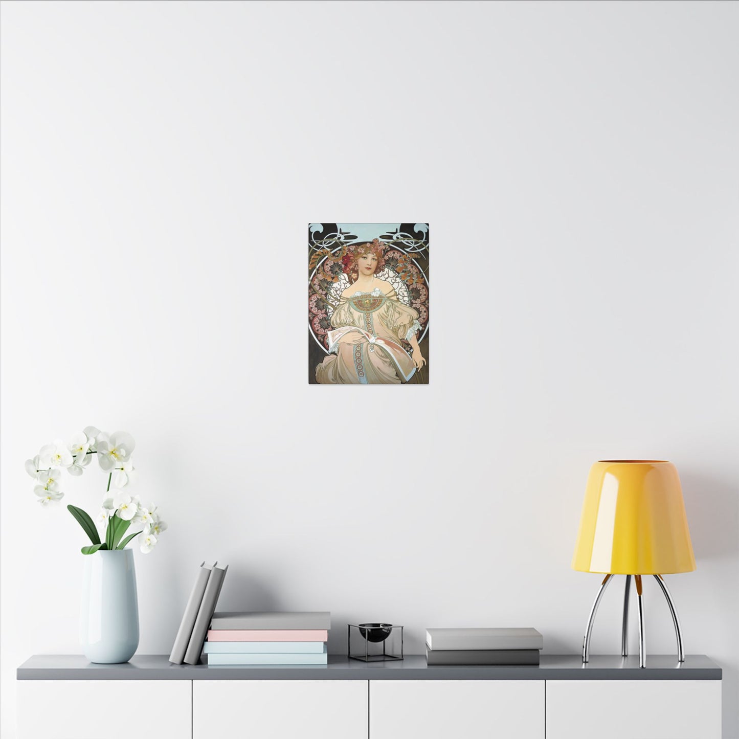 Day Dream After Alphonso Mucha Canvas Gallery Wraps