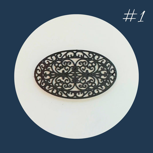 Decorative Scroll Doormats in 1:12 Scale