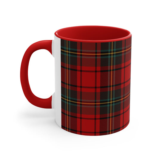 Plaid Accent Coffee Mug, 11oz