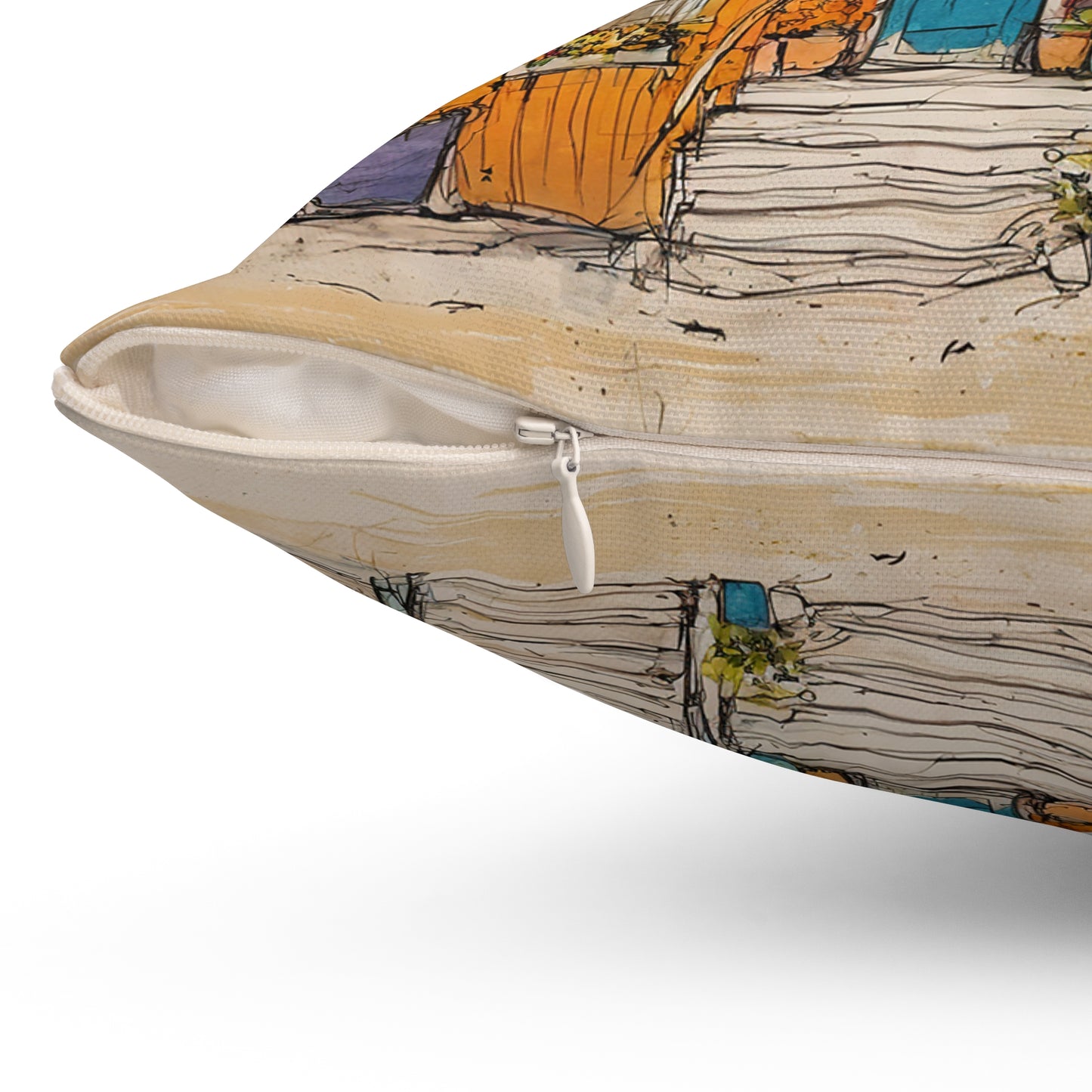 Vibrant Coastal Home Pillow, Beach House Decor, Tropical Throw Pillow, Bohemian Living Room Accent, Colorful Home Furnishing