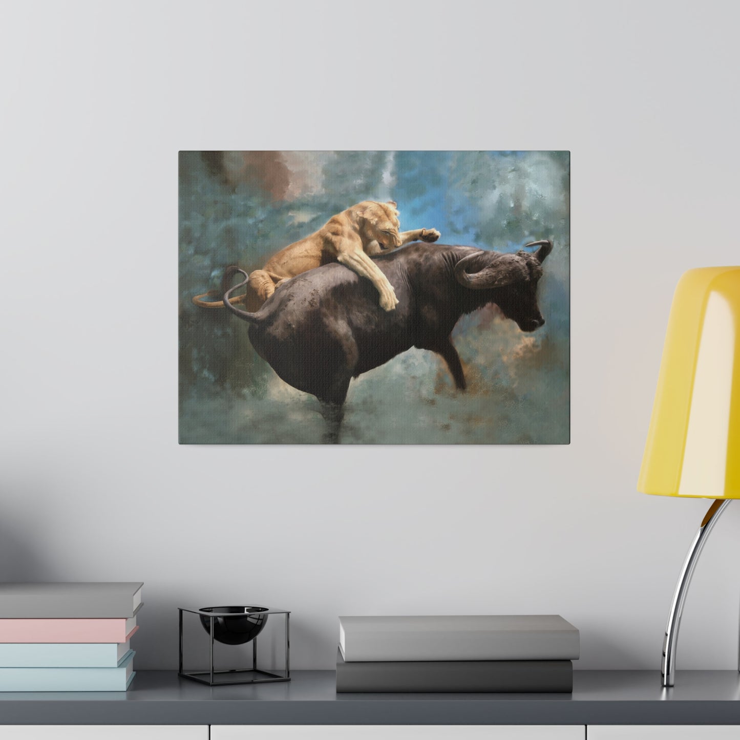 Wildlife Print - The Hunt, Matte Museum Wrap Canvas, Stretched