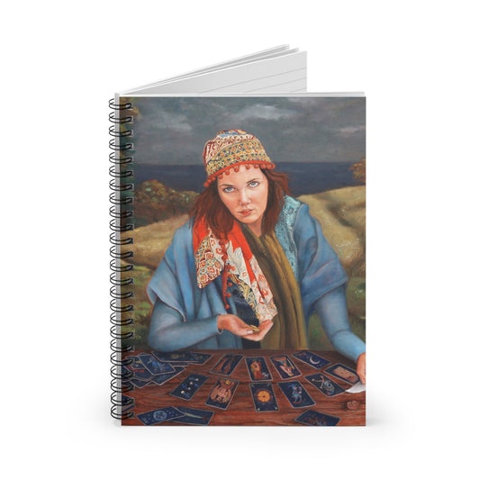 Tarot Reader Spiral Notebook — Mystical Fortune-Telling Journal