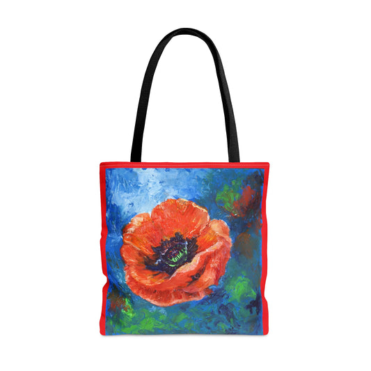 Tote Bag - Red Poppy Design