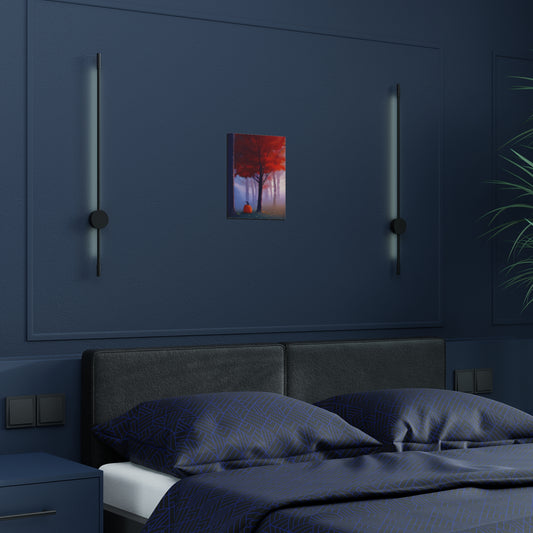 Pumpkin at the Edge of the Forest - Satin Posters (300gsm) - Halloween Themed Art Print