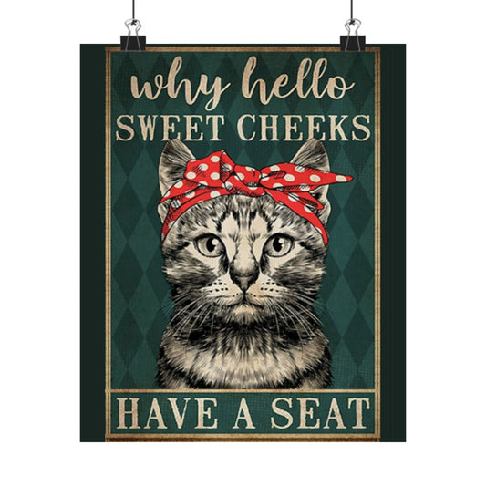 Funny Cat Poster - Premium Matte vertical posters