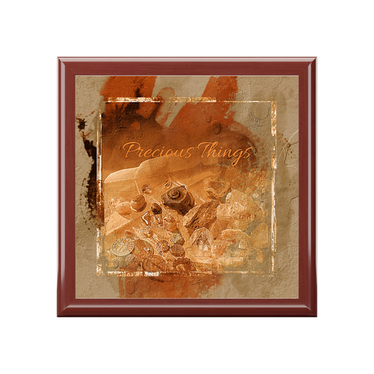Jewelry Box - Precious Things Lacquered Keepsake Box front