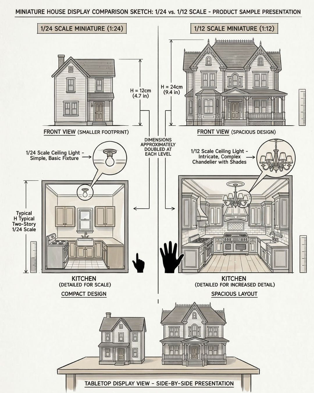 Custom Made Miniature Dioramas, Shadow- and Room Boxes