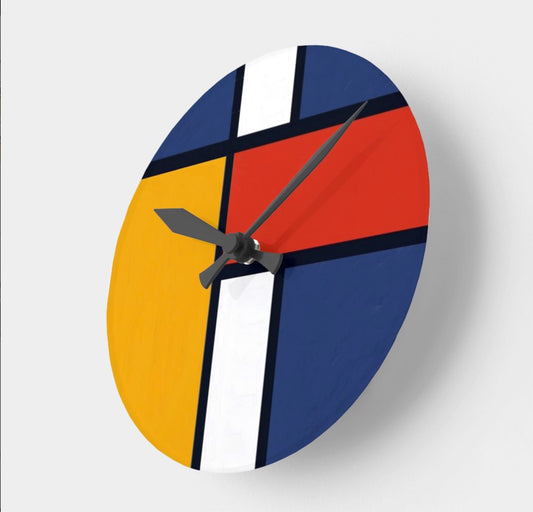 Clock Mondrian Design