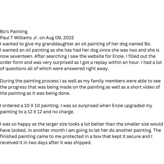 Client Review for Bp Portrait