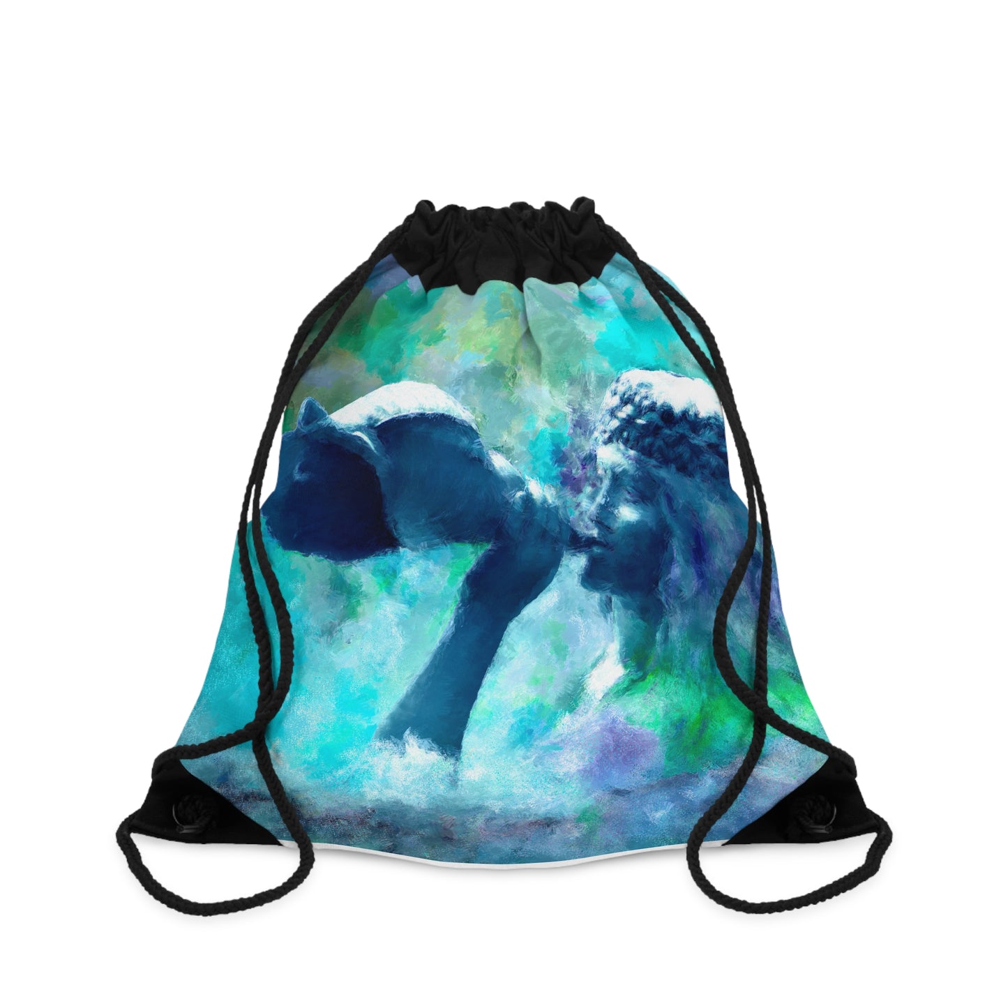 Bohemian Mermaid Drawstring Bag - Eco-Friendly Backpack for Yoga, Gym, Beach, Travel, Festivals | Perfect Gift for Nature Lovers