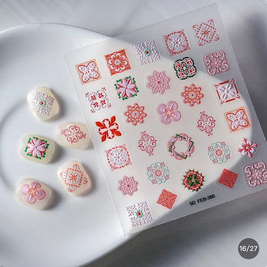 3D Relief Miniature Crafting Decals – Curated 3-Pack Set