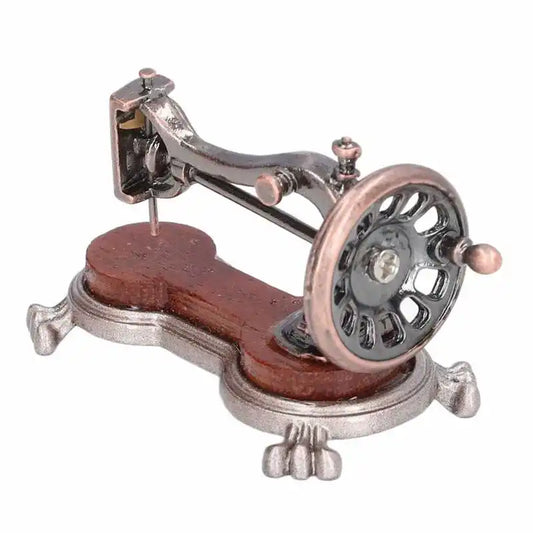 1:12 Scale Vintage Sewing Machine – Dollhouse Sewing Room Miniature Decor