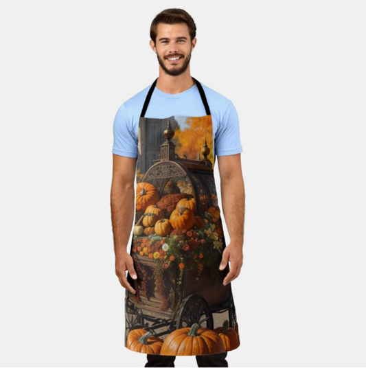 Pumpkin Harvest Elegance Apron Large
