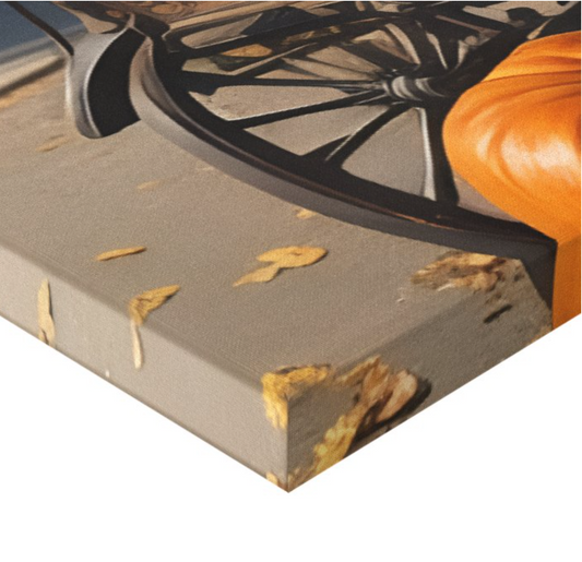 Pumpkin Harvest Elegance Canvas Print Corner