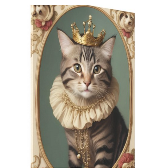 Princess Paws canvas print side