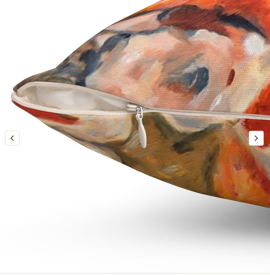 Square Pillow - Starry Sea Starfish Summer Vibes Pillow Cover with zipper and insert