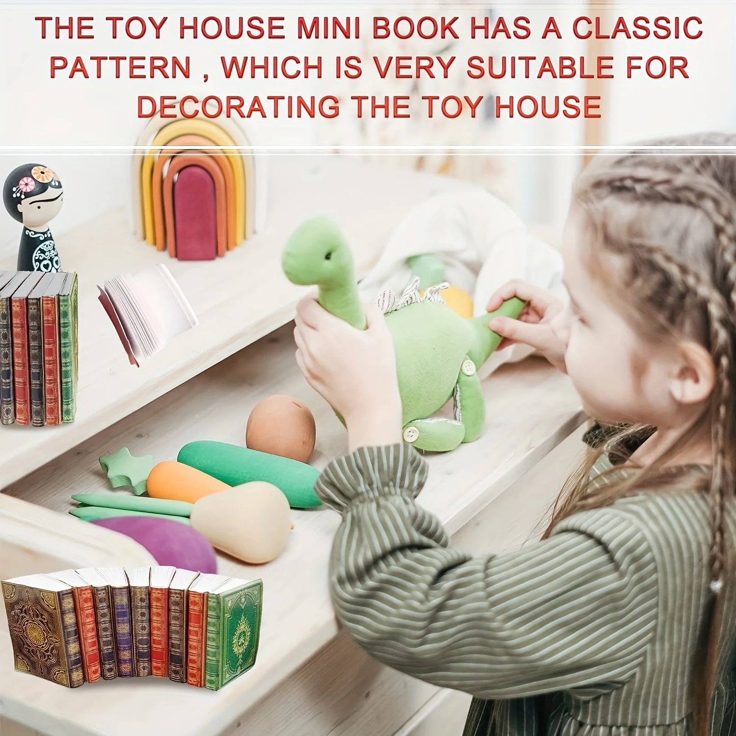 Miniature Books Set (30Pcs ) - 1/12 Scale Reusable Books For Dolls House