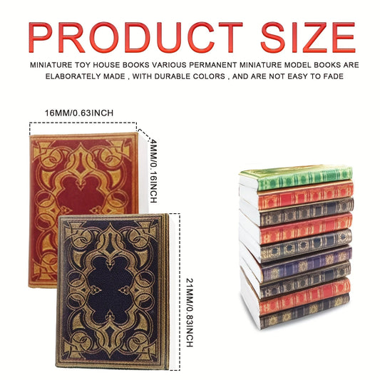 Miniature Books Set (30Pcs ) - 1/12 Scale Reusable Books For Dolls House