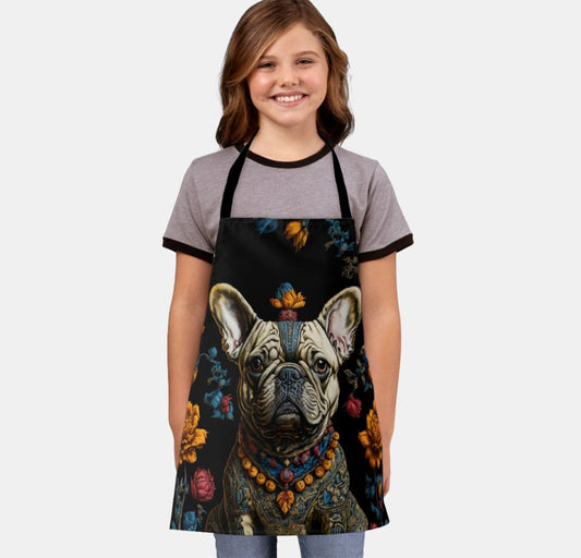 Apron Mexican Folk Art Bulldog small