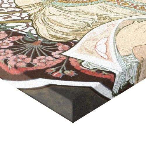 Day Dream After Alphonso Mucha - Stretched Canvas Print 24"x24"