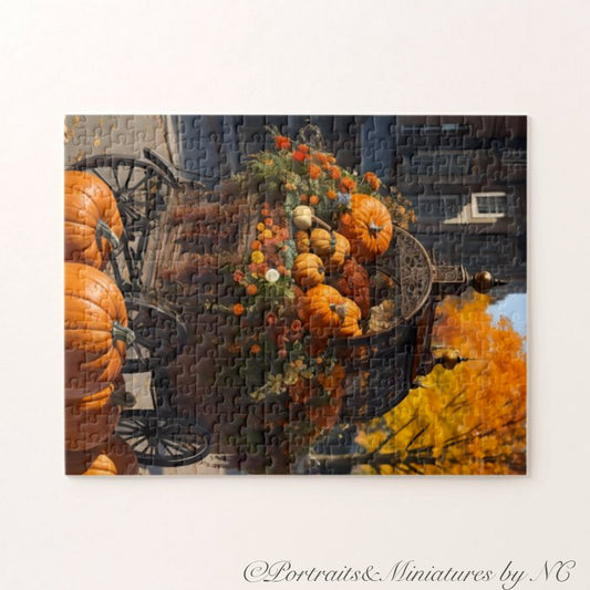 Pumpkin Harvest Elegance 11"x14" Puzzle