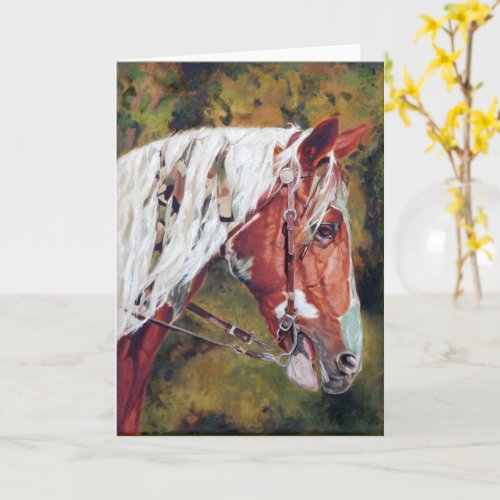 Warriors Horse - Greeting Card