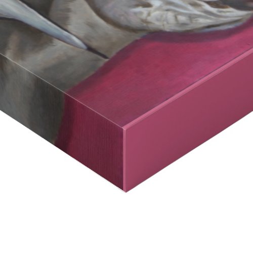 Weimaraner Faux Canvas Print 11"x14"