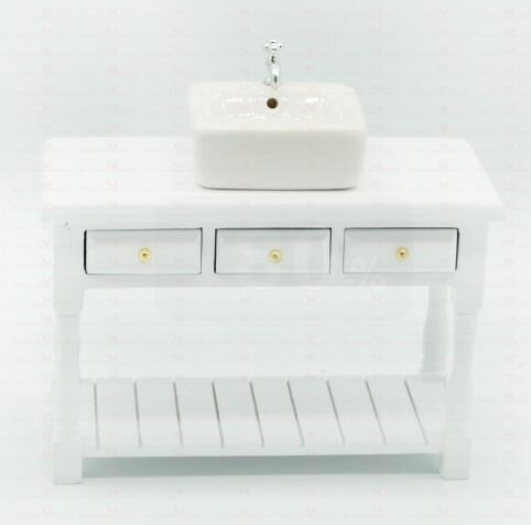 Dollhouse Sink 1/12 Scale Washbasin - Diorama Scene Accessories