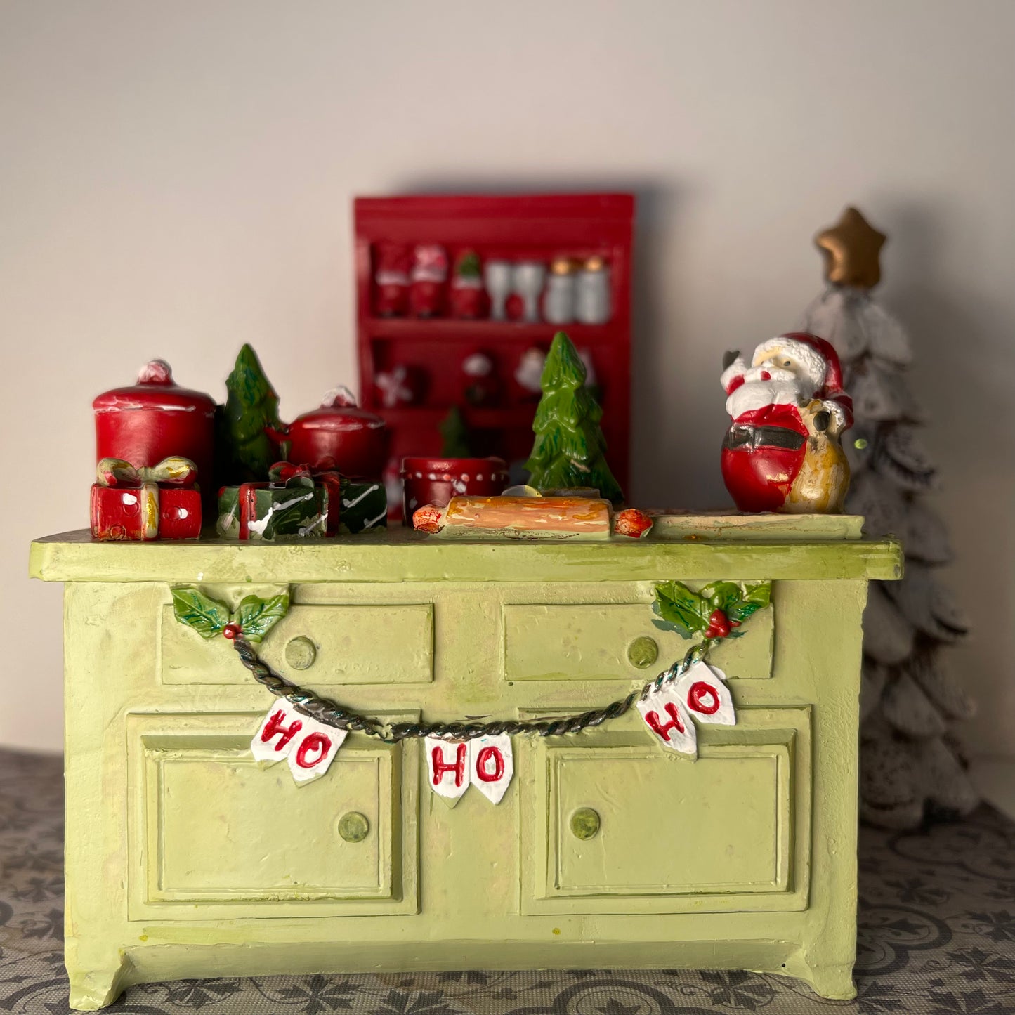 Christmas Buffet Dollhouse Miniature Kit Bash