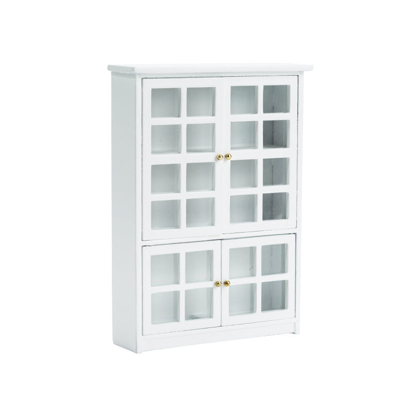 Miniature Glass Cabinet 1/12 Scale Dollhouse Furniture
