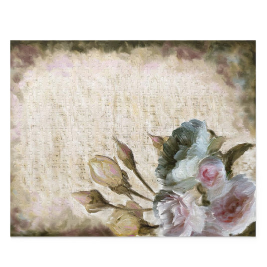 Photo Puzzle Roses on Music Sheet