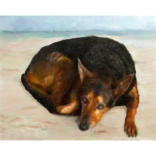 German Shepherd Custom Portrait